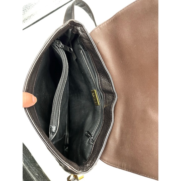 Borella Vintage Leather Handbag Germany Adjustable Shoulder Strap Crossbody Brow - Picture 4 of 10